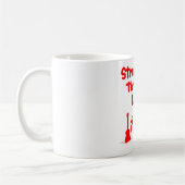 Red Hawaain Ukulele Uke Tropical Surf Design Kaffeetasse (Links)