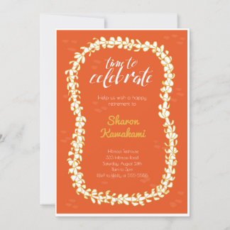 Red Hawaii Party Einladung