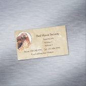 Red Hawk Custom Business Bird of Prey Magnetische Visitenkarte (Beispiel)
