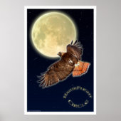 RED HAWK MOON II Art Poster (Vorne)