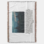 Red Hawk's Village throw blanket Decke (Vorderseite Vertikal)