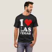 Red He I Liebe Las Vegas T-Shirt (Vorne ganz)