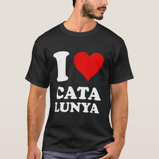 Red He I Love Catalunya T-Shirt (Vorderseite)