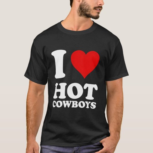 Red He I Love Hot Cow T-Shirt (Vorderseite)