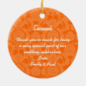 Red Head Birdesmaid Geschenke Sie wählen Farben Keramik Ornament (Hinten)