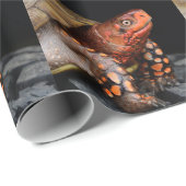 Red Head Eastern Box Turtle Geschenkpapier (Rolleneckpunkt)