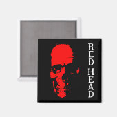 Red Head Magnet (Vorderseite/Rückseite)