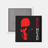 Red Head Magnet (Vorderseite/Rückseite)