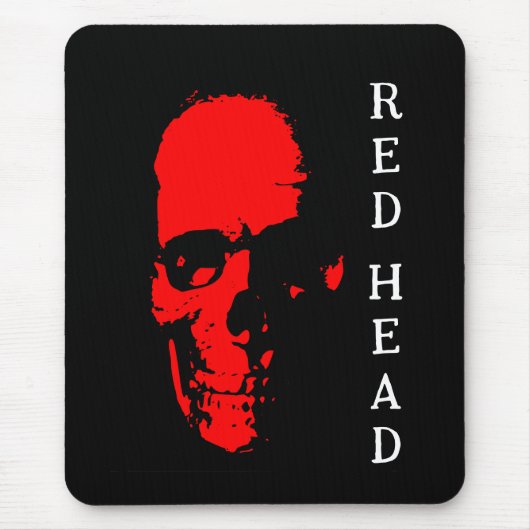 Red Head Mouse Pad Mousepad (Vorne)