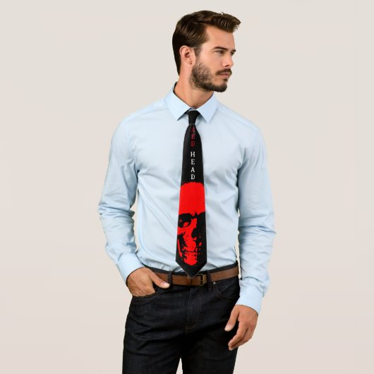 Red Head Necktie Krawatte (Beispiel)