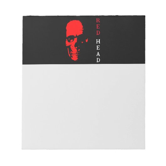 Red Head Notepad Notizblock (Vorderseite)