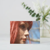 Red Head Postkarte (Stehend Vorderseite)