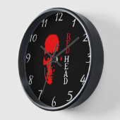 Red Head Wall Clock Uhr (Winkel)