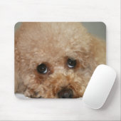 Red Headed Poodle Mouse Pad Mousepad (Mit Mouse)