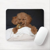 Red Headed Poodle Mouse Pad - Schlaflosigkeit Mousepad (Mit Mouse)