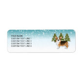 Red Headed Tri Pembroke Corgi Winter Weihnachten (Vorne)