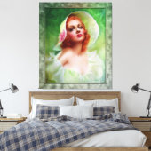 Red Headed Woman von Pearl Frush Brudon Leinwanddruck (Insitu (Schlafzimmer))