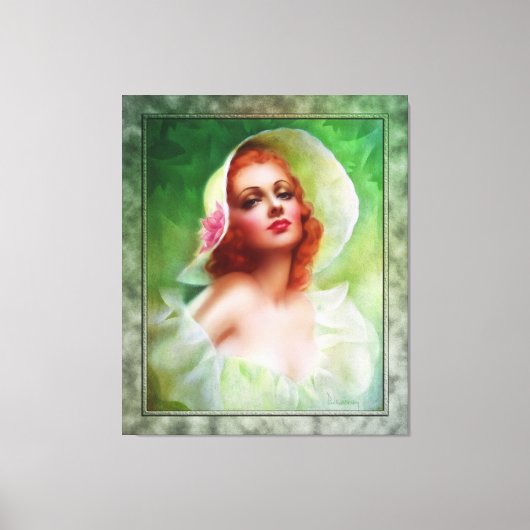 Red Headed Woman von Pearl Frush Brudon Leinwanddruck (Vorderseite)