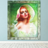 Red Headed Woman von Pearl Frush Brudon Leinwanddruck (Insitu (Holzboden))