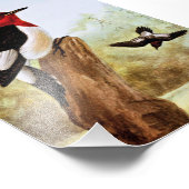Red Headed Woodpecker Art Fotodruck (Ecke)