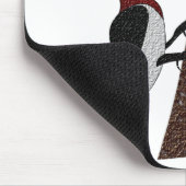 Red Headed Woodpecker Mousepad (Ecke)