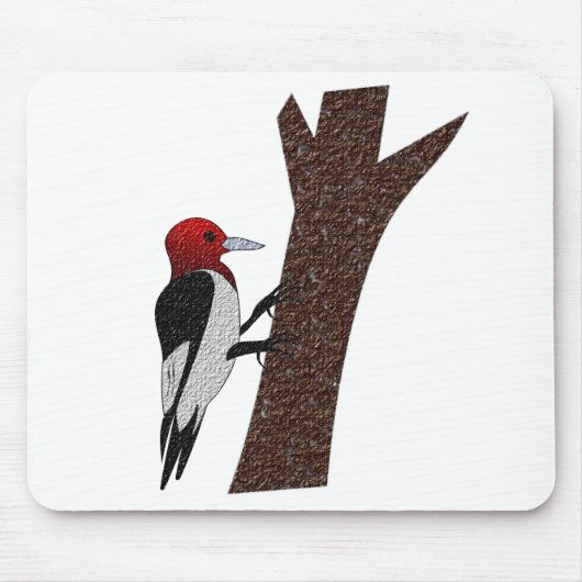 Red Headed Woodpecker Mousepad (Vorne)