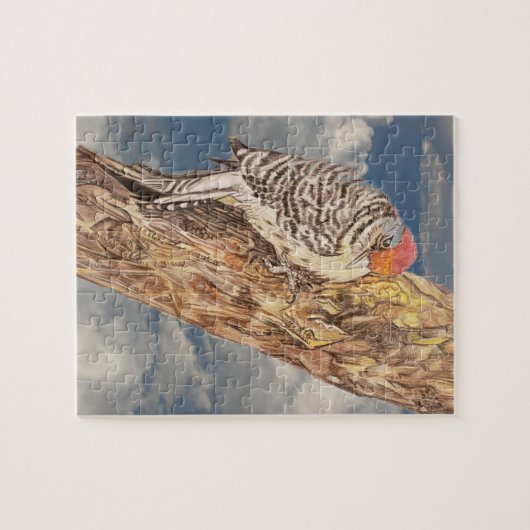 Red Headed Woodpecker Puzzle (Horizontal)