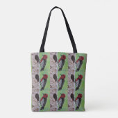 Red Headed Woodpecker Tote Bag Tasche (Rückseite)