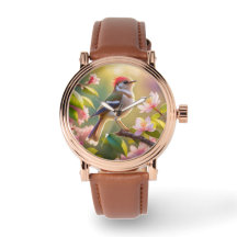 Red Header Buff Chested Warbler Fantasy Bird
