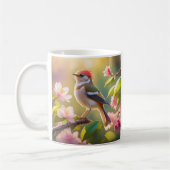 Red Header Buff Chested Warbler Fantasy Bird Kaffeetasse (Links)