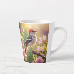 Red Header Buff Chested Warbler Fantasy Bird Milchtasse