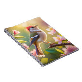Red Header Buff Chested Warbler Fantasy Bird Notizblock (Rechte Seite)