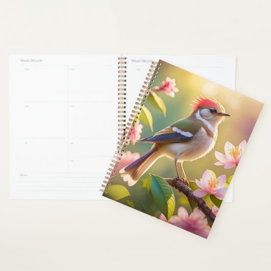 Red Header Buff Chested Warbler Fantasy Bird Planer (Anzeige)