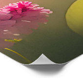 Red Header Buff Chested Warbler Fantasy Bird Poster (Ecke)