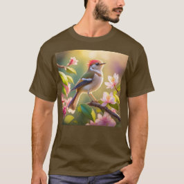Red Header Buff Chested Warbler Fantasy Bird T-Shirt