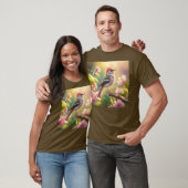 Red Header Buff Chested Warbler Fantasy Bird T-Shirt (Unisex)