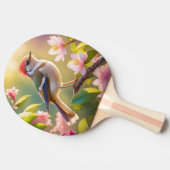 Red Header Buff Chested Warbler Fantasy Bird Tischtennis Schläger (Seitenansicht)