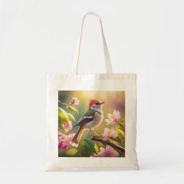 Red Header Buff Chested Warbler Fantasy Bird Tragetasche