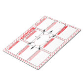 Red Healthcare Student Concept Map Template Notizblock (angewinkelt)