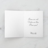 Red Hear Liebe You Feiertagskarte (Innenseite)