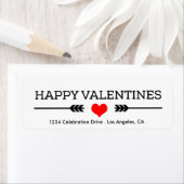 Red Heart and Arrows Happy Valentines (Insitu)