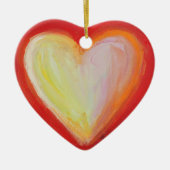 Red Heart Art Custom Holiday Geschenk Ornamente (Vorne)