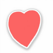 Red Heart Aufkleber (Vorderseite)