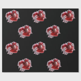 Red heart background Wrapping Paper for strong man Geschenkpapier