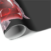 Red heart background Wrapping Paper for strong man Geschenkpapier (Rolleneckpunkt)