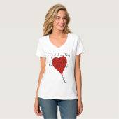 Red Heart Balloon Sprichwort Shirt (Vorderseite Vollansicht)