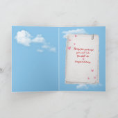 Red Heart Balloon zum 35. Jubiläum Karte (Innenseite)