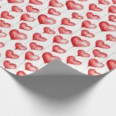 Red Heart Balloons Geschenkpapier (Ecke)