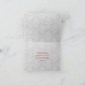 Red Heart Balloons Wedding Danke (Innenseite)