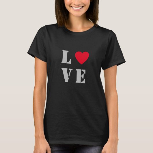 Red Heart Basic Dark T - Shirt (Vorderseite)